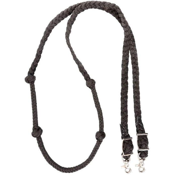 Braided Knotted Flat Roping Reins