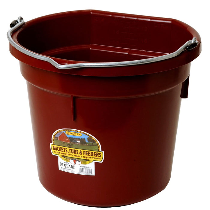 20 Quart Flat Back Plastic Bucket FOB